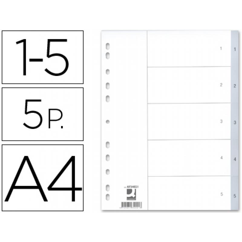 separador-numerico-q-connect-plastico-1-5-juego-de-5-separadores-din-a4-multitaladro