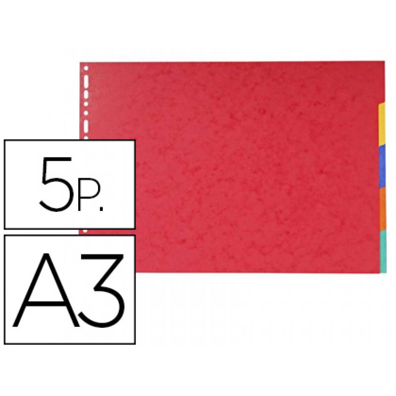 separadores-exacompta-cartulina-brillo-juego-de-5-separadores-din-a3-apaisado-multitaladro