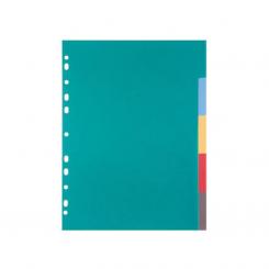 Separadores Plus A4 PP 5 Pestañas Colores 260G