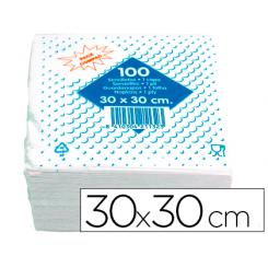 Servilleta Algodon 30X30 cm 1 Capa Paquete De 100 Unidades