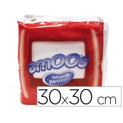 Servilleta Celulosa Amoos 30X30 Cm 1 Capas Paquete De 70 Unidades
