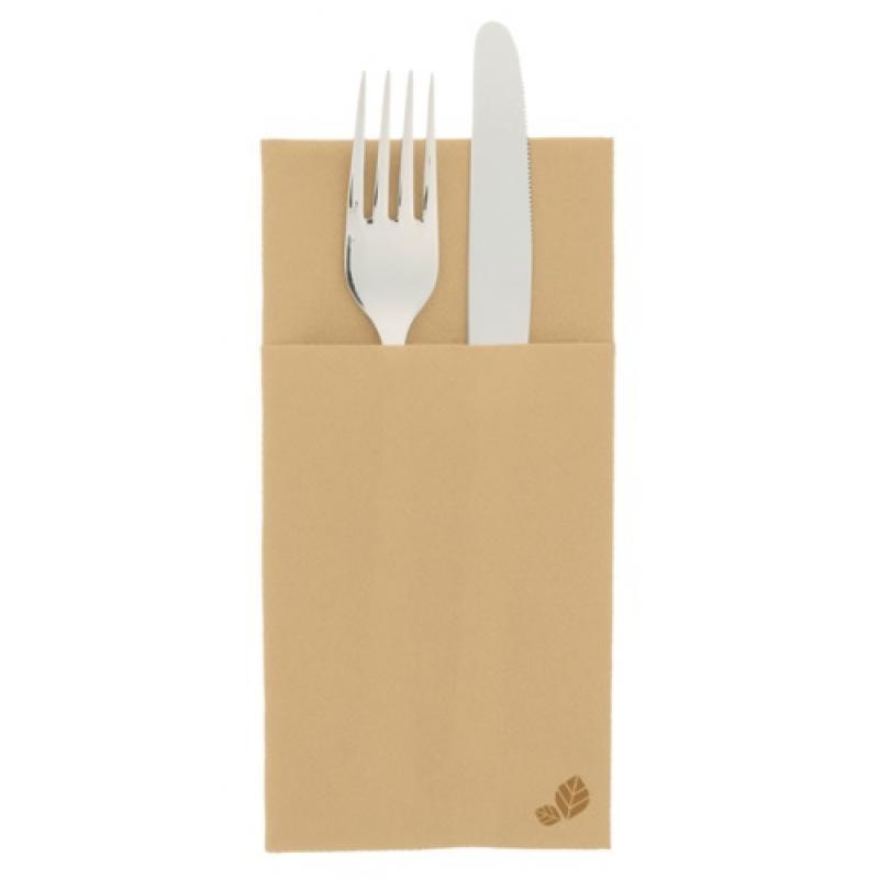 Servilletas canguro 55 grs/M2 40x40 cm natural airlaid (14 paquetes de 50 uds)