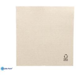 Servilletas ECOLABEL DOUBLE POINT 19 grs/M2 33x33 natural tissue reciclado, 1 paquete de 50 uds