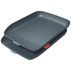 Set 2 bandejas de sobremesa LEITZ Cosy, gris