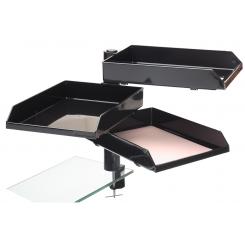 Set 3 bandejas Turborack Archivo 2000 soporte giratorio A4 y folio 405x270x385 mm negro