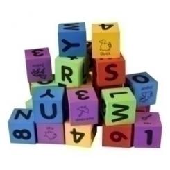 Set 30 Cubos Foam (Alfabeto Y Numeros)
