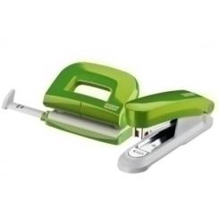 Set Grapado Novus Evolution Grapadora E15(15 H) + Taladro E210 (10 H) + Grapas Nº 10 Verde