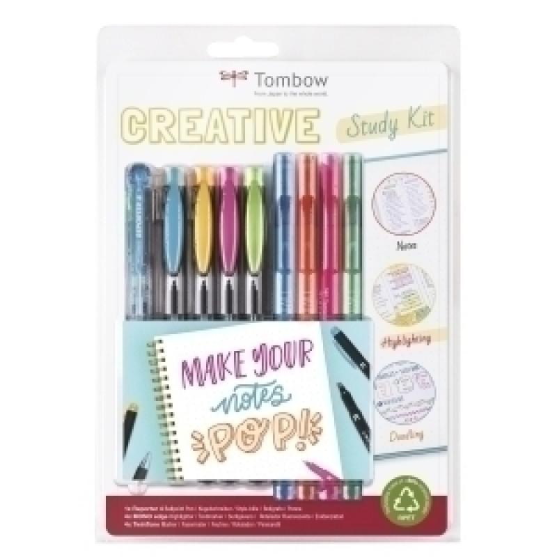set-lettering-tombow-kit-estudio-creativo-4x-rotulador-fluor-4x-rotulador-doble-punta-1x-boligrafo-4-colores
