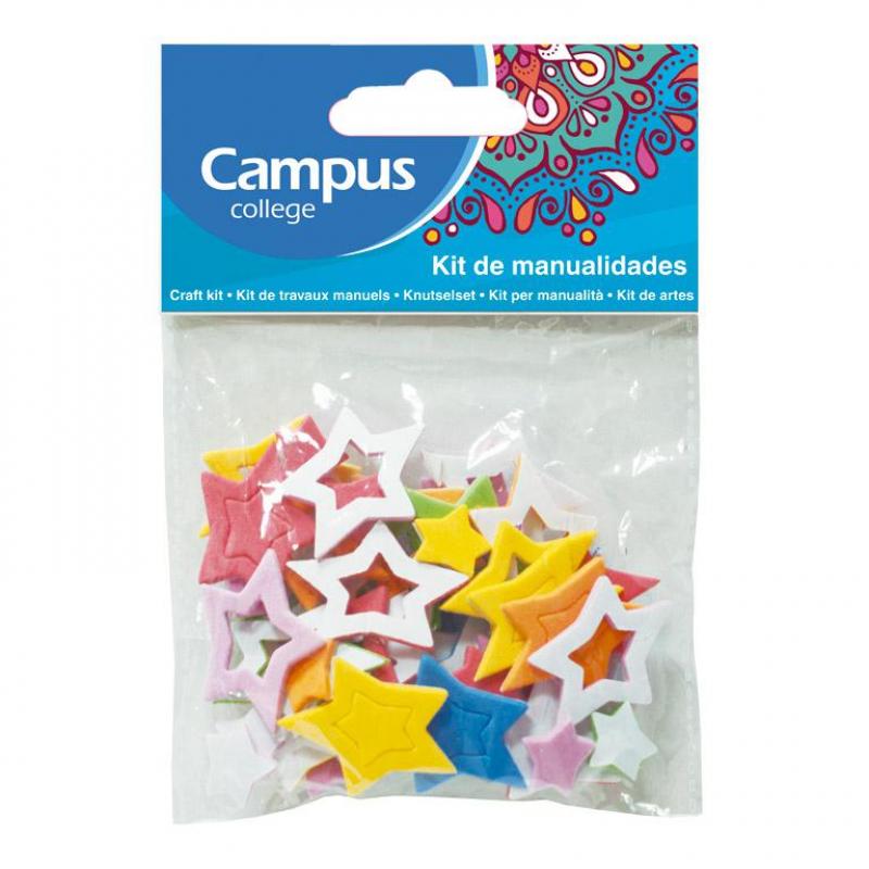 set-manualidades-campus-goma-eva-estrellas-30-uds