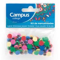 Set Manualidades Campus Ojos Colores 10  mm