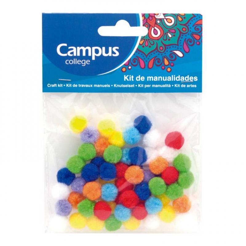 set-manualidades-campus-pompones-60-uds