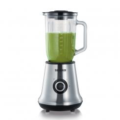 Severin SM 3734 licuadora 1 L Batidora de vaso 500 W Negro, Acero inoxidable