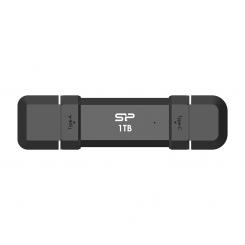 Silicon Power DS72 unidad flash USB 1 TB USB Type-A / USB Type-C 3.2 Gen 2 (3.1 Gen 2) Negro