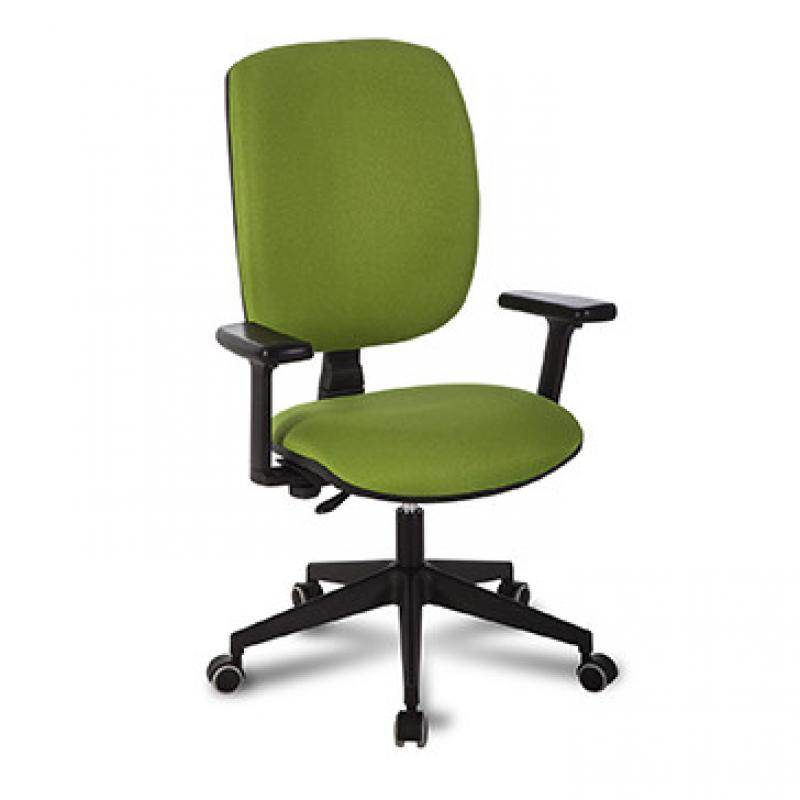 Silla Casiopea 1 respaldo alto sin brazos contacto permanente Bali negro