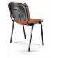 Silla confidente Aries 1 estructura 4 patas negro sin brazos tapiceria bali negro