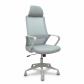 Silla de oficina Pro534 con mecanismo Basculante tapizada Gris y respaldo gris respaldo lumbar 1D Brazos fijos Cabecero 1D