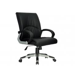 Silla de direccion Q-CONNECT con respaldo medio regulable altura 900+85mm alto 500mm ancho y 500mm prof color negro