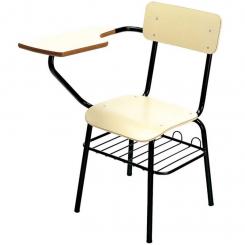 Silla Escolar Madera Rejill-Pala 81Cm