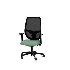 Silla Kando 3 respaldo malla c/brazos 3D Mecanismo Sincron y regulación lumbar Negro