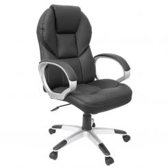Silla Makro Planet Piel Negro