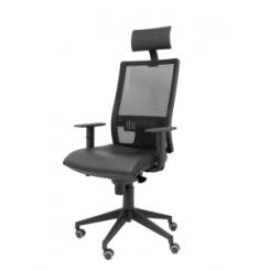 Silla PIQUERAS Horna C/ Cab. Piel Negro