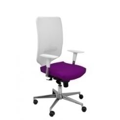 Silla PIQUERAS Ossa Blanca Similpiel Mor