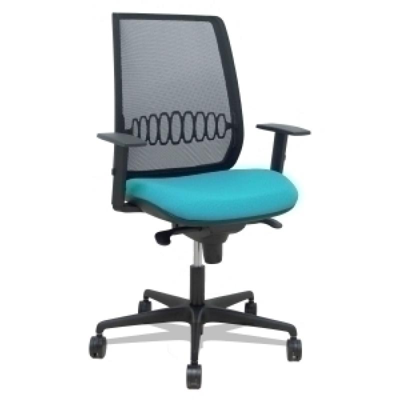 silla-piqueras-y-crespo-alares-brazos-regulables-ergonomica-mecanismo-sincro-respaldo-malla-negra-asiento-tapizado-bali-turquesa