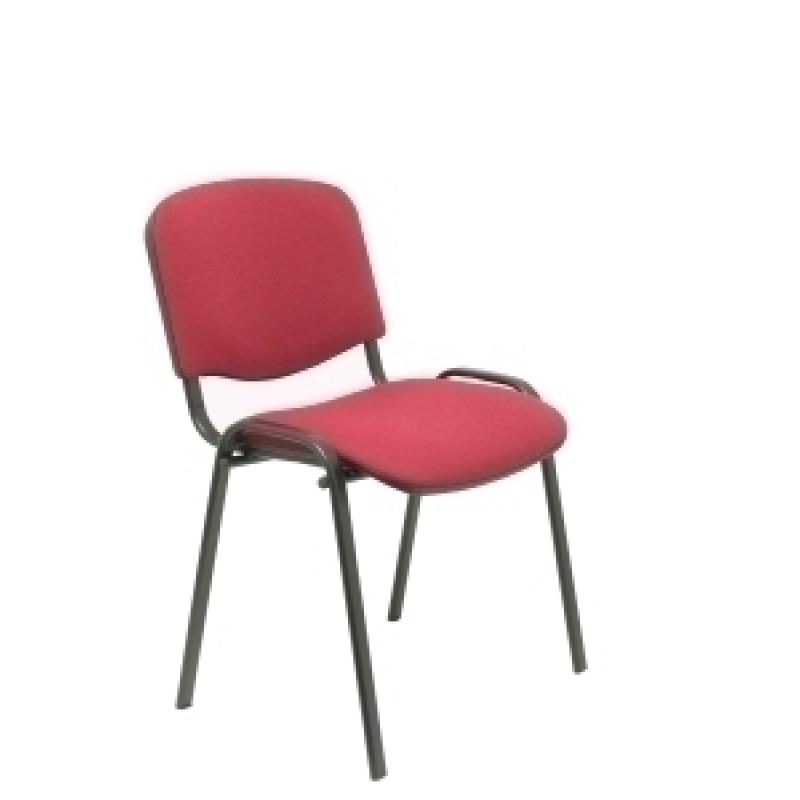 silla-piqueras-y-crespo-alcaraz-confidente-ergonomica-apilable-estructura-negra-asiento-y-respaldo-tapizados-bali-granate-pack-de-2
