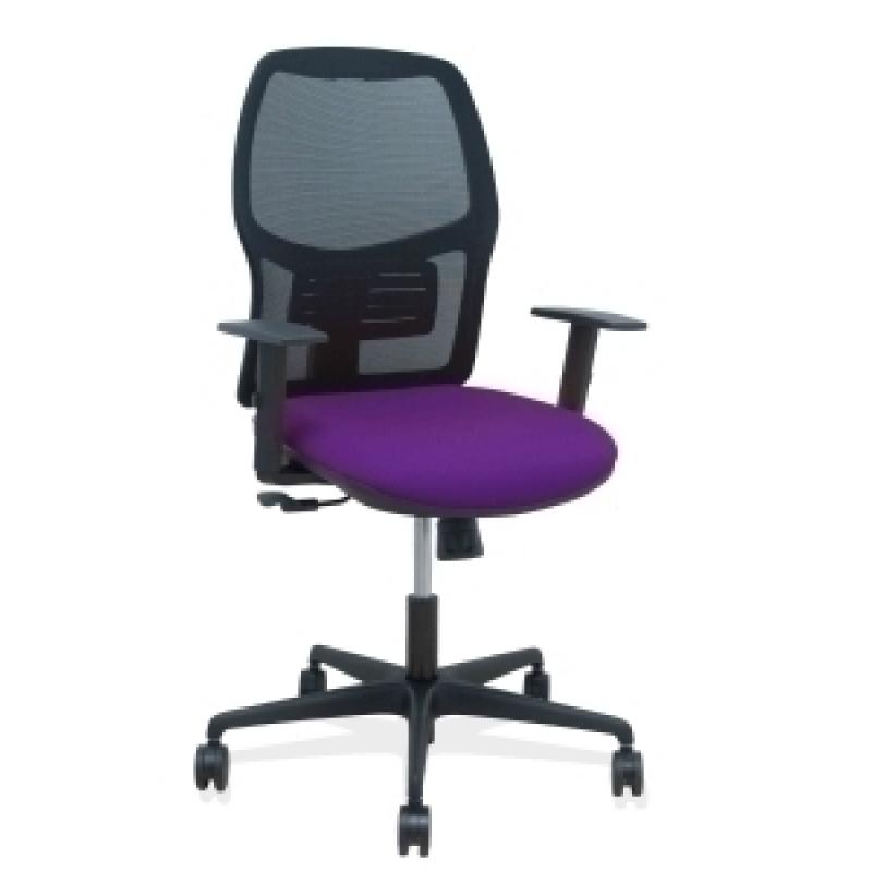 silla-piqueras-y-crespo-alfera-brazos-regulables-ergonomica-mecanismo-sincro-respaldo-malla-negra-asiento-tapizado-bali-morado