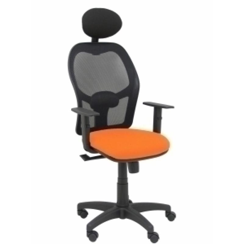 silla-piqueras-y-crespo-alocen-brazos-regulables-cabecero-fijo-malla-negro-y-asiento-bali-naranja