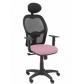silla-piqueras-y-crespo-alocen-brazos-regulables-cabecero-fijo-malla-negro-y-asiento-bali-rosa