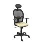 silla-piqueras-y-crespo-alocen-brazos-regulables-cabecero-fijo-malla-negro-y-asiento-similpiel-crema