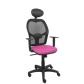 silla-piqueras-y-crespo-alocen-brazos-regulables-cabecero-fijo-malla-negro-y-asiento-similpiel-rosa
