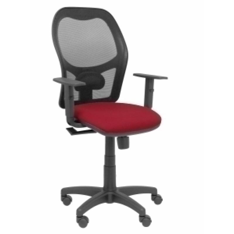 silla-piqueras-y-crespo-alocen-brazos-regulables-mecanismo-sincro-refuerzo-lumbar-ruedas-nylon-respaldo-malla-negra-transpirable-y-asiento-tapizado-bali-granate