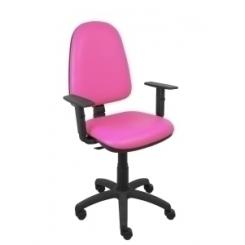 Silla Piqueras Y Crespo Ayna Brazos Regulables Mecanismo Contacto Permanente Con Regulacion De Profundidad Asiento Y Respaldo Tapizado Similpiel Rosa