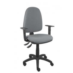 Silla Piqueras Y Crespo Ayna S Con Brazos Y Altura Regulables Ruedas De Nylon Mecanismo Asincro Asiento Y Respaldo Tapizado Bali Gris