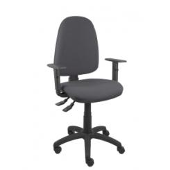 Silla Piqueras Y Crespo Ayna S Con Brazos Y Altura Regulables Ruedas De Nylon Mecanismo Asincro Asiento Y Respaldo Tapizado Bali Gris Oscuro
