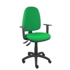 Silla Piqueras Y Crespo Ayna S Con Brazos Y Altura Regulables Ruedas De Nylon Mecanismo Asincro Asiento Y Respaldo Tapizado Bali Verde