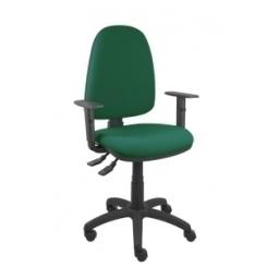 Silla Piqueras Y Crespo Ayna S Con Brazos Y Altura Regulables Ruedas De Nylon Mecanismo Asincro Asiento Y Respaldo Tapizado Bali Verde Botella