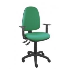 Silla Piqueras Y Crespo Ayna S Con Brazos Y Altura Regulables Ruedas De Nylon Mecanismo Asincro Asiento Y Respaldo Tapizado Bali Verde Esmeralda