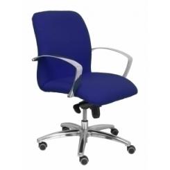 Silla Piqueras Y Crespo Caudete Confidente Brazos Fijos Mecanismo Basculante Regulable En Altura Asiento Y Respaldo Tapizado Bali Azul Marino