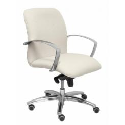Silla Piqueras Y Crespo Caudete Confidente Brazos Fijos Mecanismo Basculante Regulable En Altura Asiento Y Respaldo Tapizado Bali Blanco