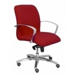 Silla Piqueras Y Crespo Caudete Confidente Brazos Fijos Mecanismo Basculante Regulable En Altura Asiento Y Respaldo Tapizado Bali Granate