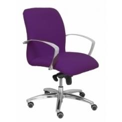Silla Piqueras Y Crespo Caudete Confidente Brazos Fijos Mecanismo Basculante Regulable En Altura Asiento Y Respaldo Tapizado Bali Morado