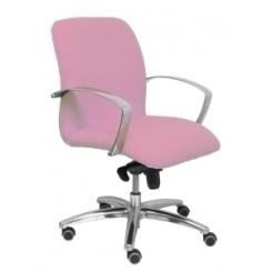 Silla Piqueras Y Crespo Caudete Confidente Brazos Fijos Mecanismo Basculante Regulable En Altura Asiento Y Respaldo Tapizado Bali Rosa Palido