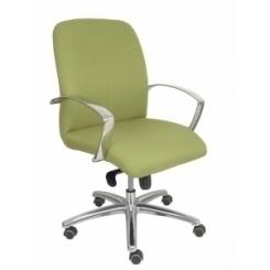 Silla Piqueras Y Crespo Caudete Confidente Brazos Fijos Mecanismo Basculante Regulable En Altura Asiento Y Respaldo Tapizado Bali Verde Oliva
