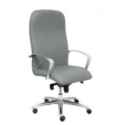 Silla Piqueras Y Crespo Caudete Direccion Brazos Fijos Mecanismo Basculante Regulable En Altura Asiento Y Respaldo Tapizado Similpiel Gris