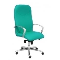 Silla Piqueras Y Crespo Caudete Direccion Brazos Fijos Mecanismo Basculante Regulable En Altura Asiento Y Respaldo Tapizado Similpiel Turquesa