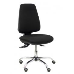 Silla Piqueras Y Crespo Elche Mecanismo Asincro Regulable En Altura Base Cromada Ruedas Nylon Asiento Y Respaldo Reforzados Con Espuma Viscoelastica Tapizado Bali Negro