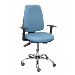 Silla Piqueras Y Crespo Elche S 24 Horas Mecanismo Asincro 3 Palancas Y Altura Ajustables Gran Confortabilidad Asiento Y Respaldo Tapizado Bali Azul Cielo